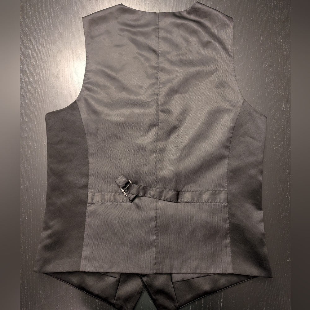 JF J.Ferrar Classic Blue Tuxedo with Black Vest - Picture 6 of 13